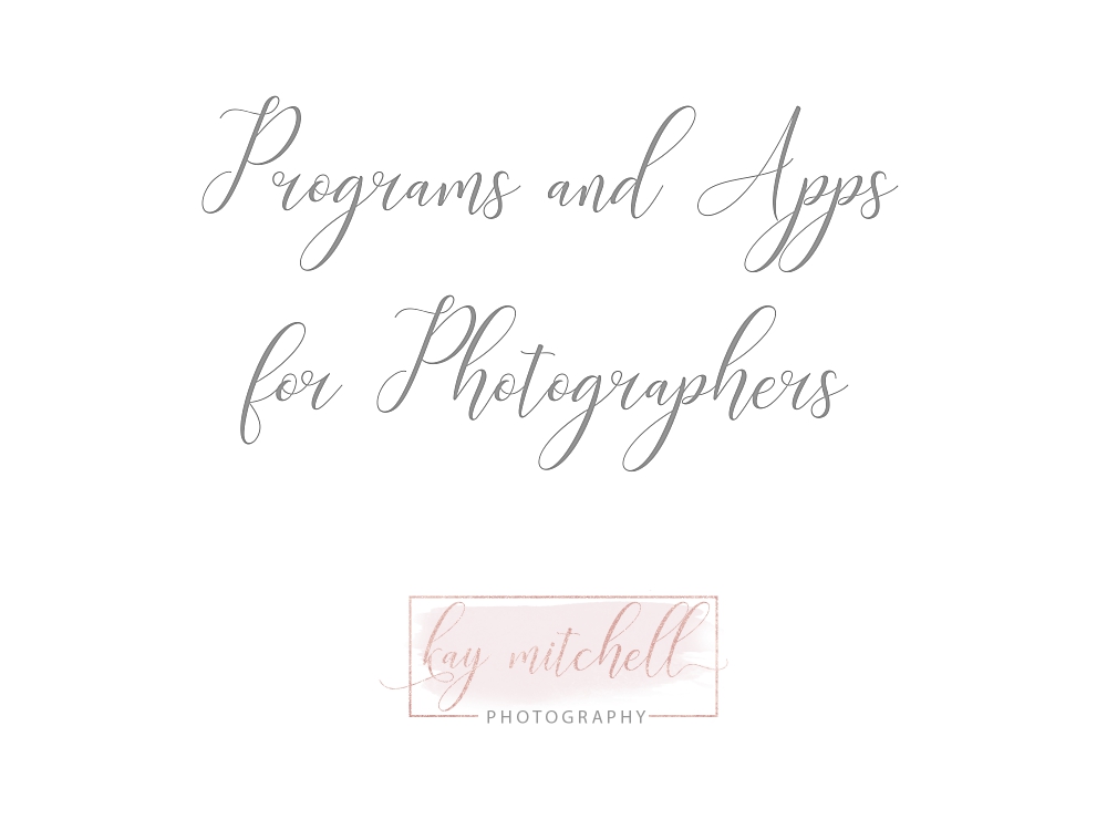 PROGRAMS AND APPS FOR PHOTOGRAPHERS