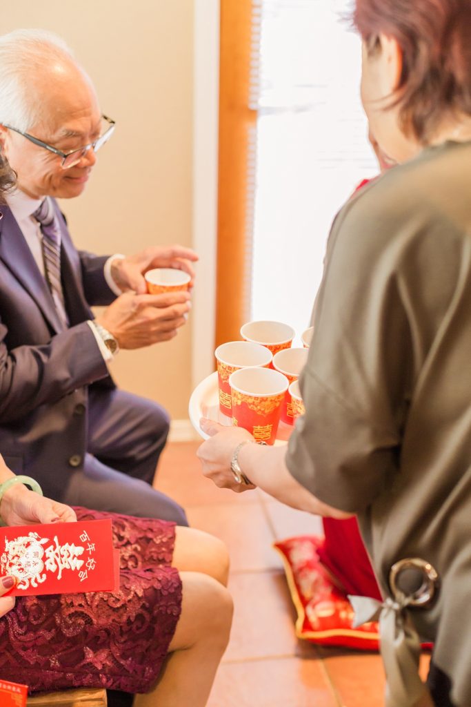 Chinese tea ceremony at wedding