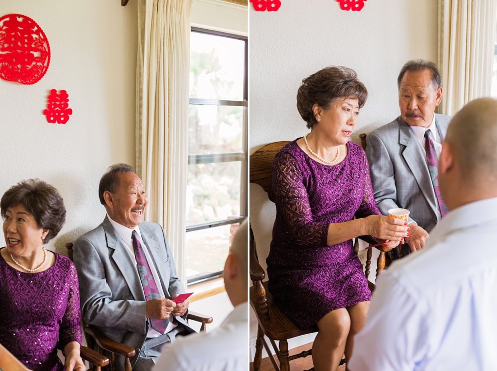 Chinese tea ceremony at wedding