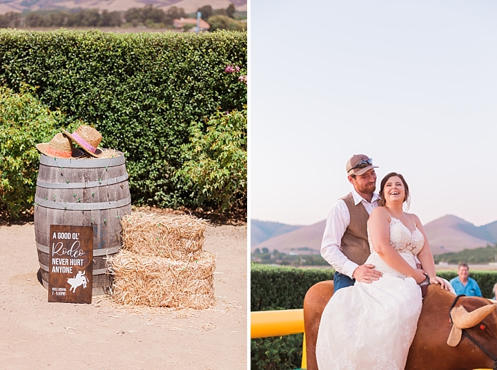 BRIDE ON MECHANICAL BULL