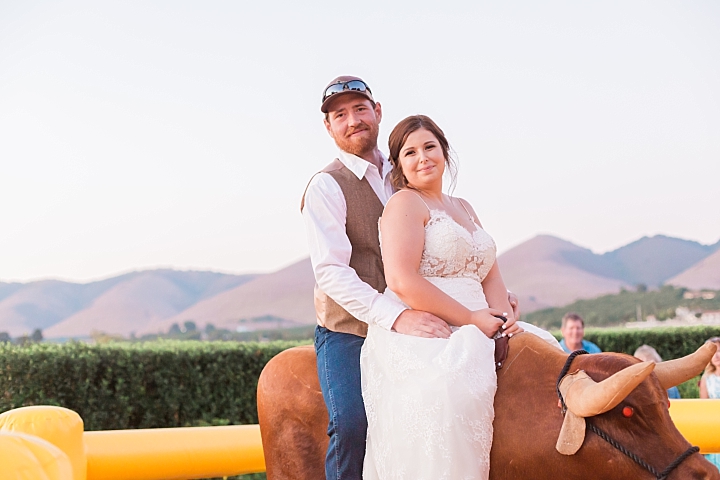 BRIDE ON MECHANICAL BULL