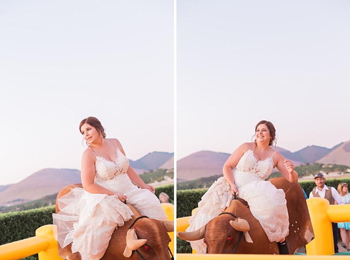 BRIDE ON MECHANICAL BULL