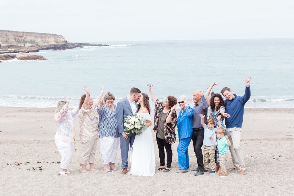 california beach elopement