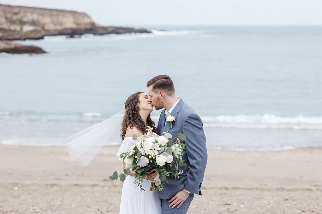 california beach elopement