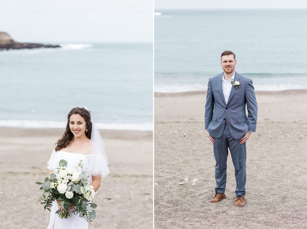 california beach elopement