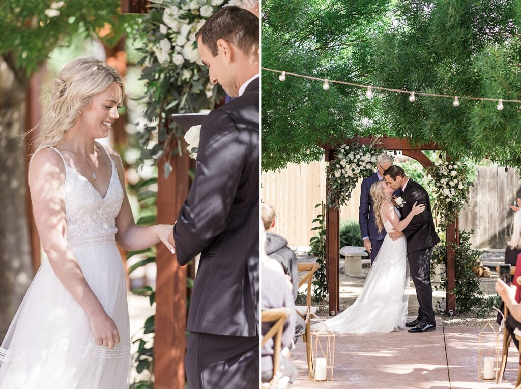 BACKYARD WEDDING CEREMONY