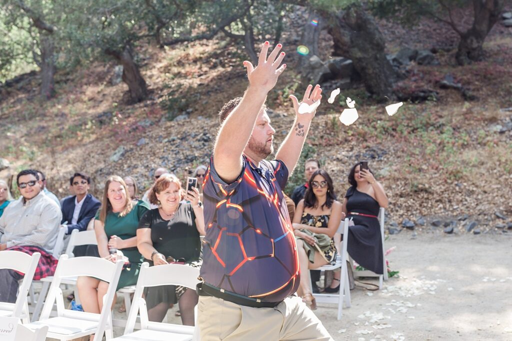 FLOWER MAN AT WEDDING