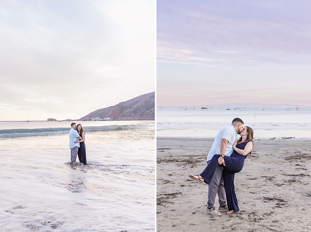 avila beach engagement photos