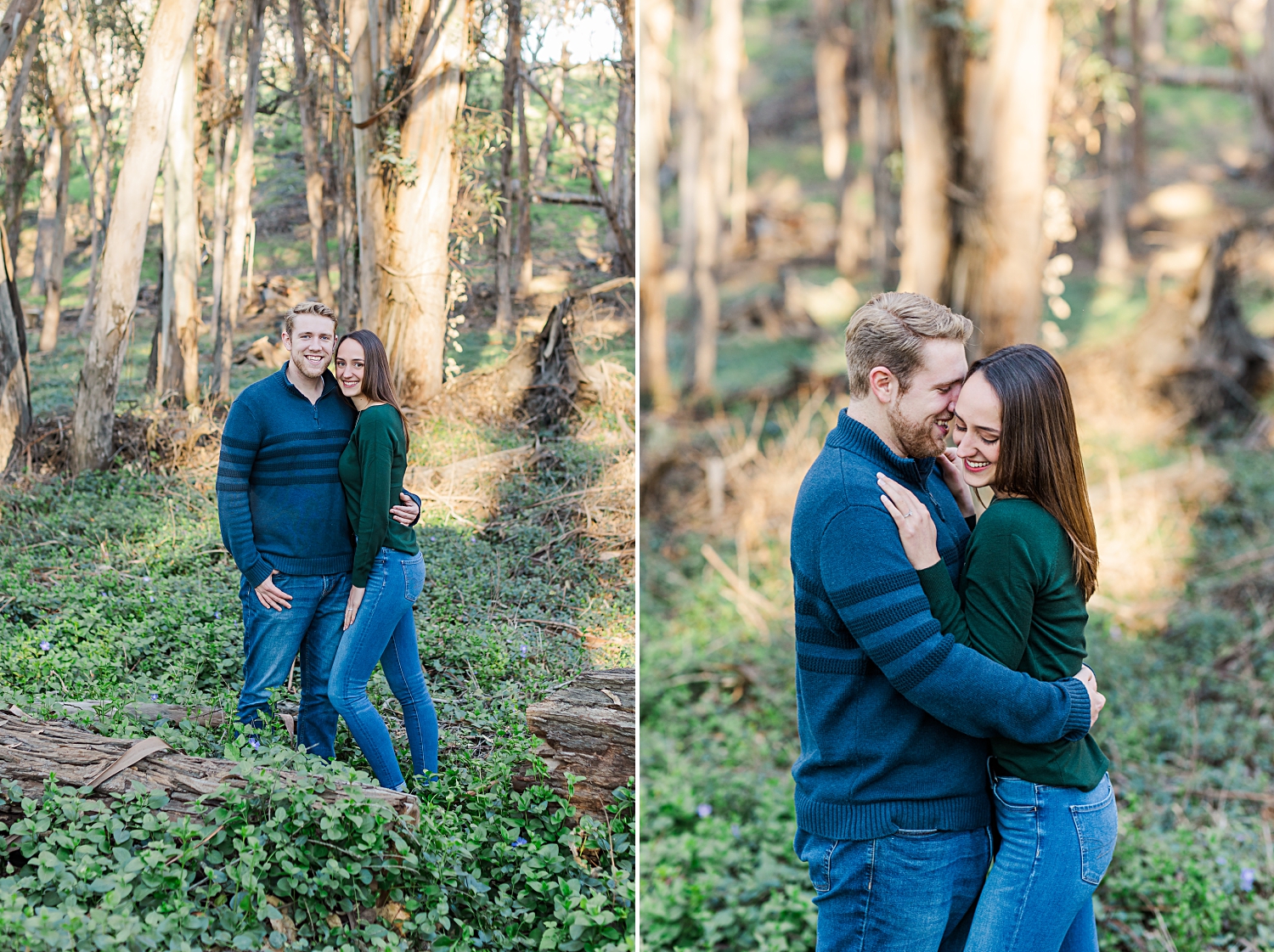 California beach engagement session