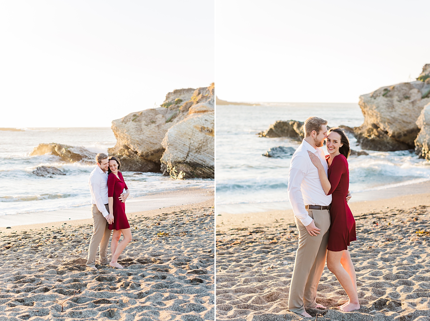 California beach engagement session