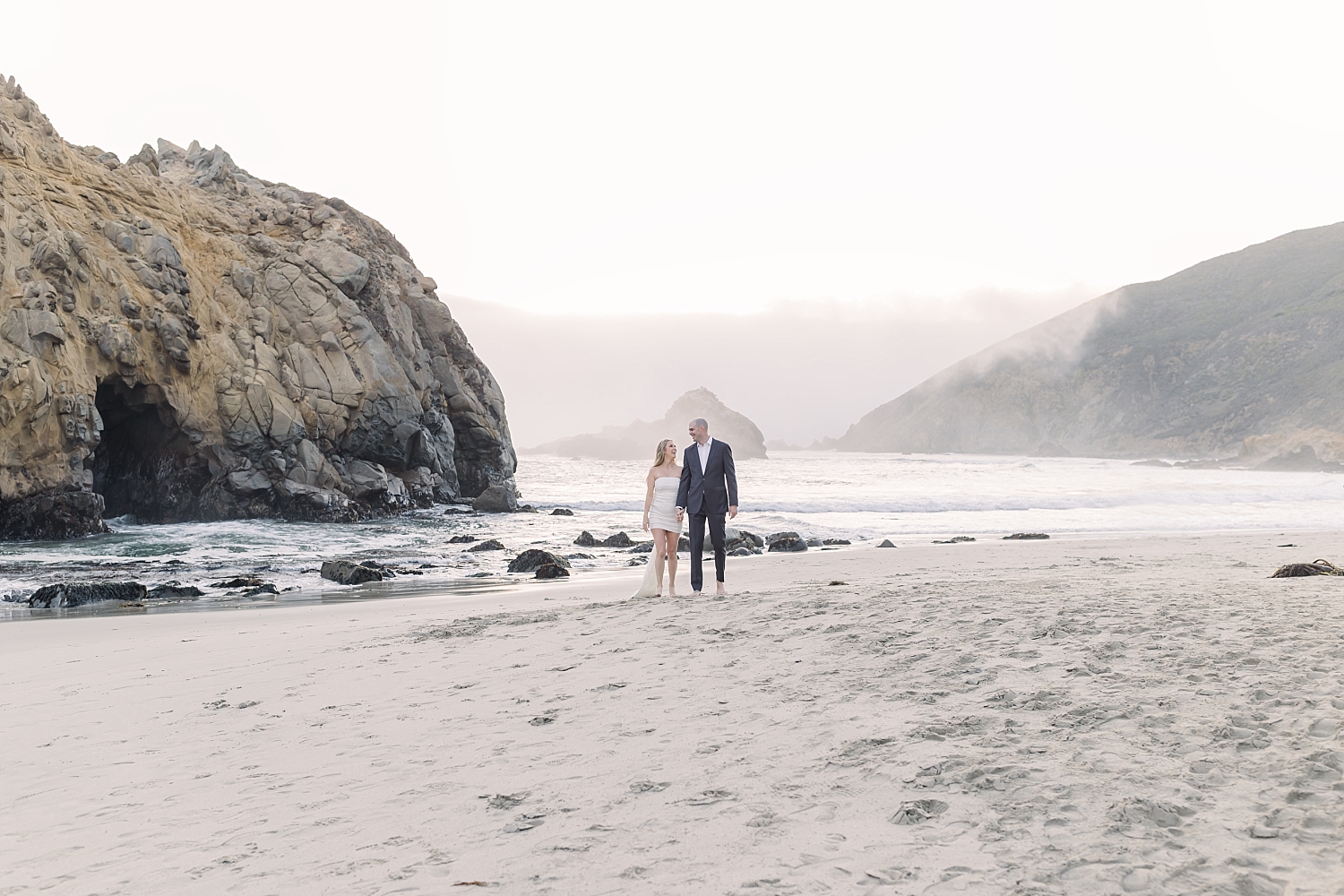 pfieffer beach engagement photos