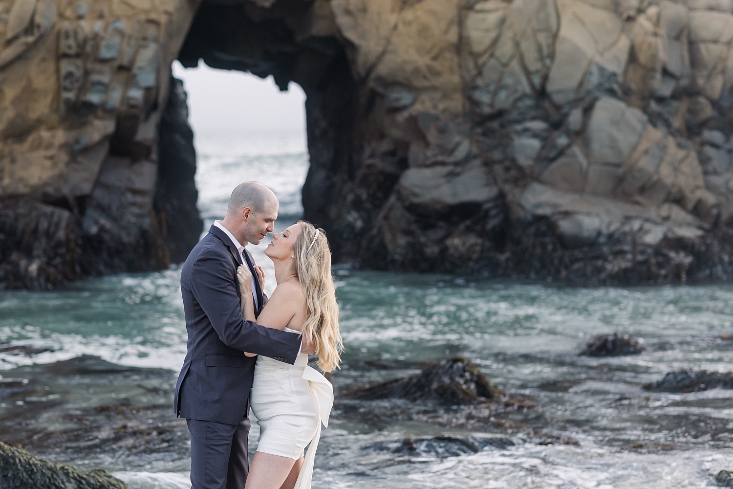 pfieffer beach engagement photos