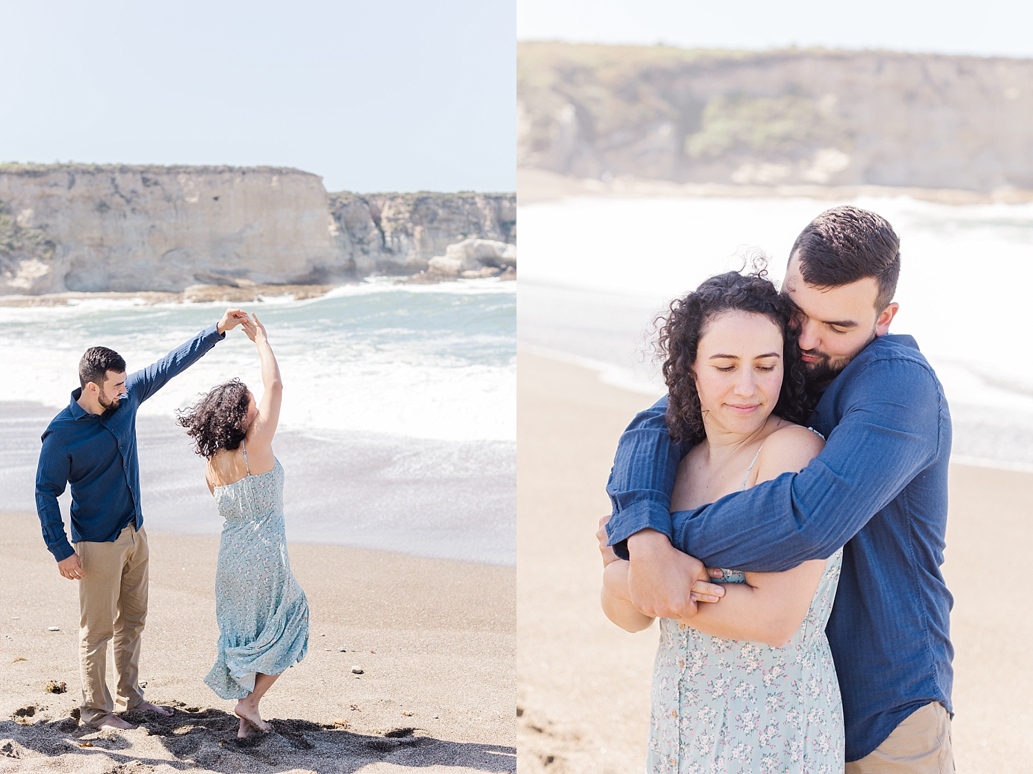 beach engagement photos